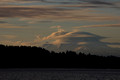 Lenticular clouds over Mount Rainier